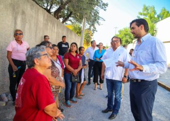 Supervisó Alcalde Carlos Peña Ortiz calidad en pavimentación hidráulica de 8.6 MDP