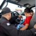 Los niños disfrutaron subirse a las patrullas de Guardia Tamaulipas