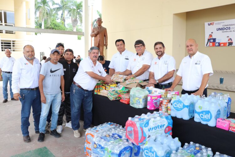 Continúa la UAT sumando apoyos para damnificados por Otis