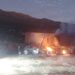 CHOQUE: Se incendia trailer en Palmillas; carretera cerrada