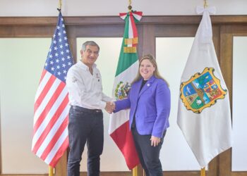 Presenta Américo a la cónsul de Estados Unidos en Matamoros, grandes proyectos en marcha