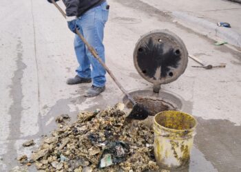 Extrae COMAPA kilos de grasa del drenaje sanitario