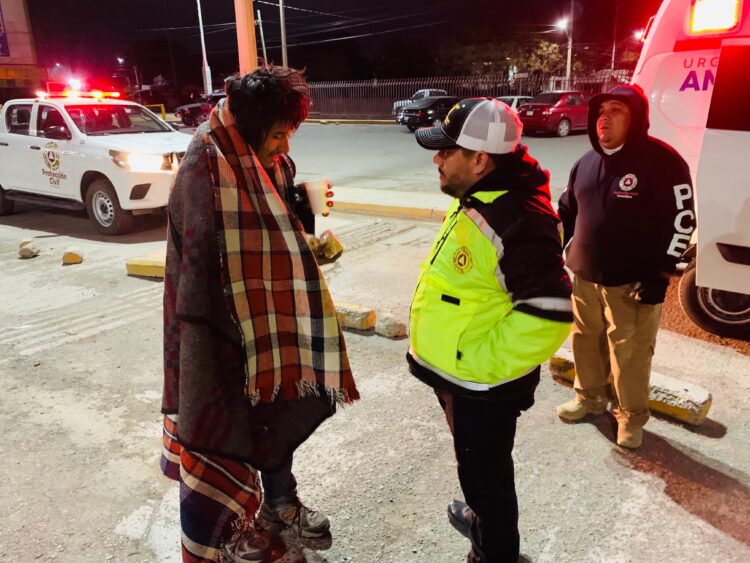 Onda fría: Protección Civil Tamaulipas realizó operativo nocturno en Ciudad Victoria