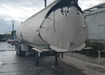 Alerta: explosión de pipa de aguas residuales en Reynosa
