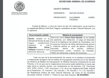 Denuncian a arturo Soto por violencia política, cohecho, peculado, desvío de recursos, enriquecimiento ilícito y otros