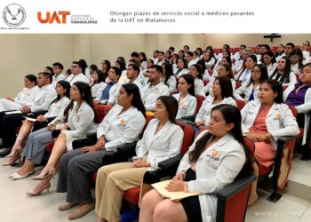 Otorgan plazas de servicio social a médicos pasantes de la UAT en Matamoros