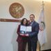 Olga Sosa recibe credencial del Senado