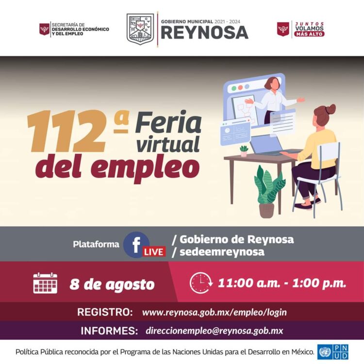 Promueve Carlos Peña Feria del Empleo con más de 300 plazas