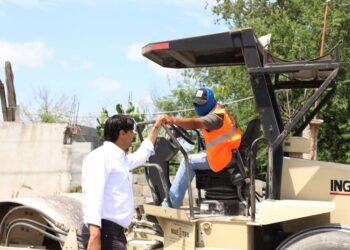 Administración de Reynosa no para en pavimentación de calles