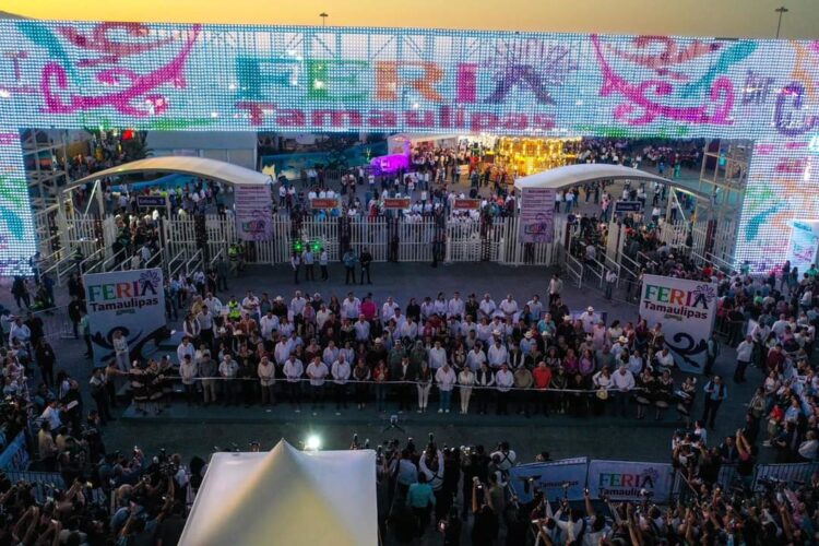Carlos Peña participa en la inauguración de la Feria Tamaulipas junto al Gobernador AVA