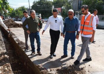 Supervisa Lalo Gattás obra hidráulica en la M. Alemán
