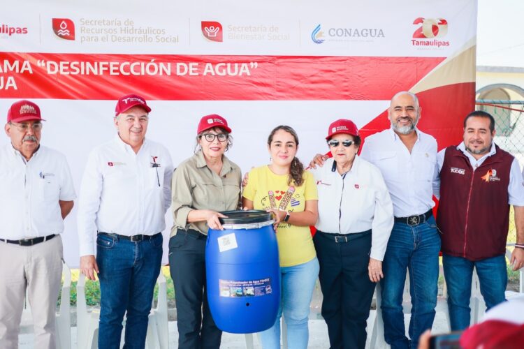 Entrega SEBIEN dispositivos de filtración de agua en Altamira