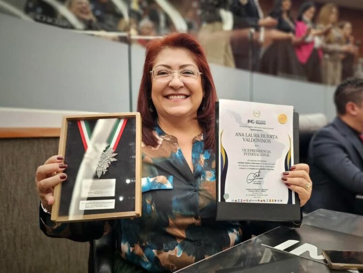 Diputada de Tamaulipas recibe reconocimiento internacional