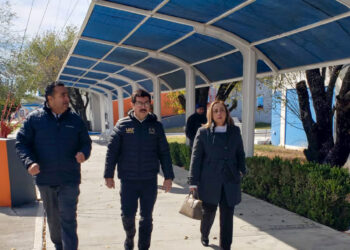 Rector Dámaso Anaya supervisa obras de la UAT en Nuevo Laredo