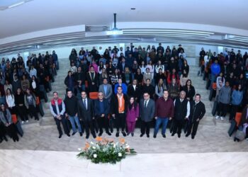 Da Olga Sosa conferencia informativa en la UMAN en Reynosa sobre los resultados del Senado