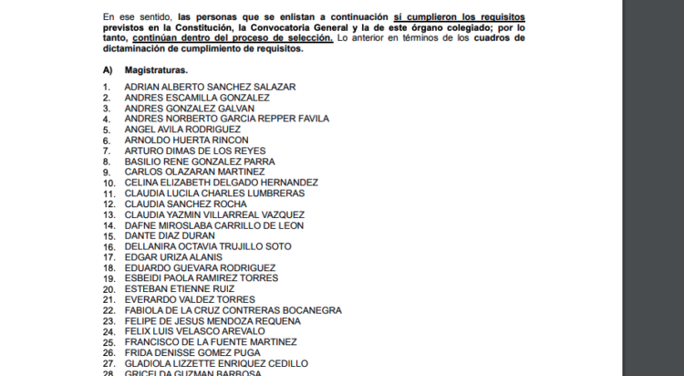 Publican listas: Van para magistrados del Tribunal de Justicia de Tamaulipas