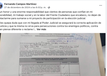 Elección judicial: Aparecen los “heridos”