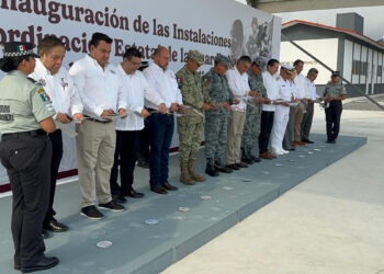 Inauguran gobernador y mandos militares instalaciones de la Guardia Nacional en Tamaulipas