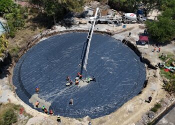 Construye Gobierno de Tamaulipas tanque de almacenamiento de agua potable en Victoria