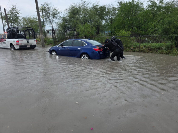 Aplica Guardia Estatal Plan Tamaulipas en Matamoros tras fuertes lluvias