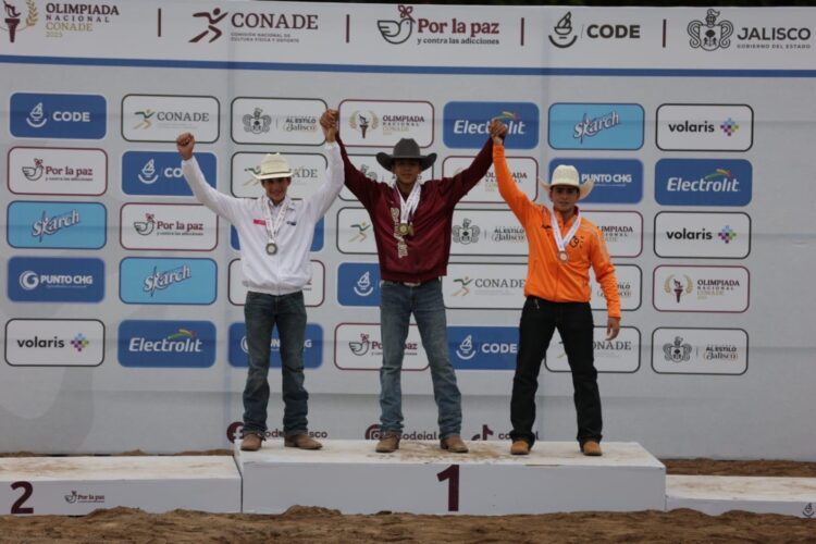Arranca Tamaulipas con fuerza en el rodeo: tres oros y un bronce en Olimpiada Nacional CONADE 2025
