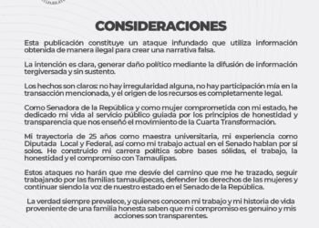 Enlodar a la senadora