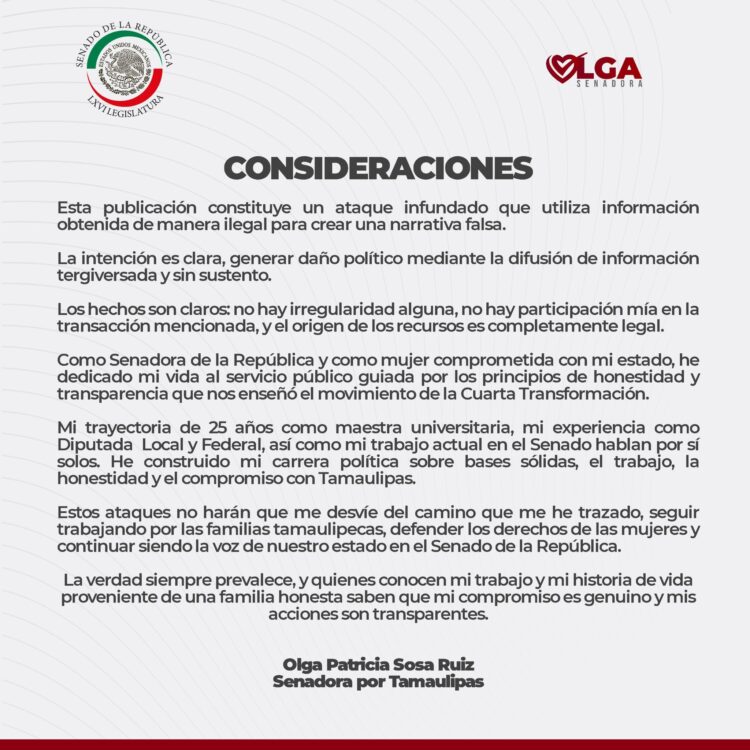 Enlodar a la senadora