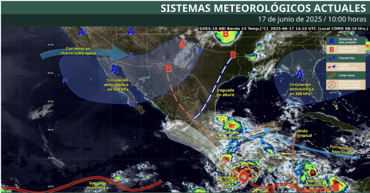 ¿Lloverá en Tamaulipas? Tome sus precauciones.
