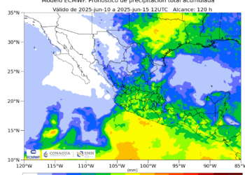 Se prevén lluvias puntuales intensas en Chiapas y Coahuila, así como posible formación de torbellinos o tornados en Chihuahua, Coahuila, Nuevo León y Tamaulipas