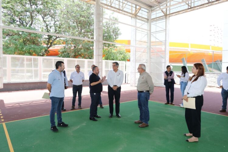 Supervisa Américo obras de infraestructura deportiva