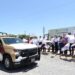 Entrega gobernador de Tamaulipas nuevos vehículos para seguridad pública