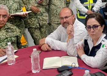 Llega coordinadora Nacional de PC al sur de Tamaulipas ante emergencia por lluvias.