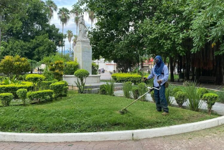 Evalúa alcalde trabajo de servicios públicos.