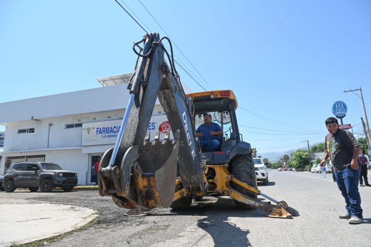 Inicia Municipio obra en la Héroe de Nacozari.