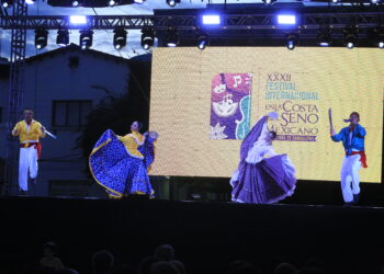 Presenta Guardia Nacional espectáculo de danza y música en el Festival Internacional en la Costa del Seno Mexicano