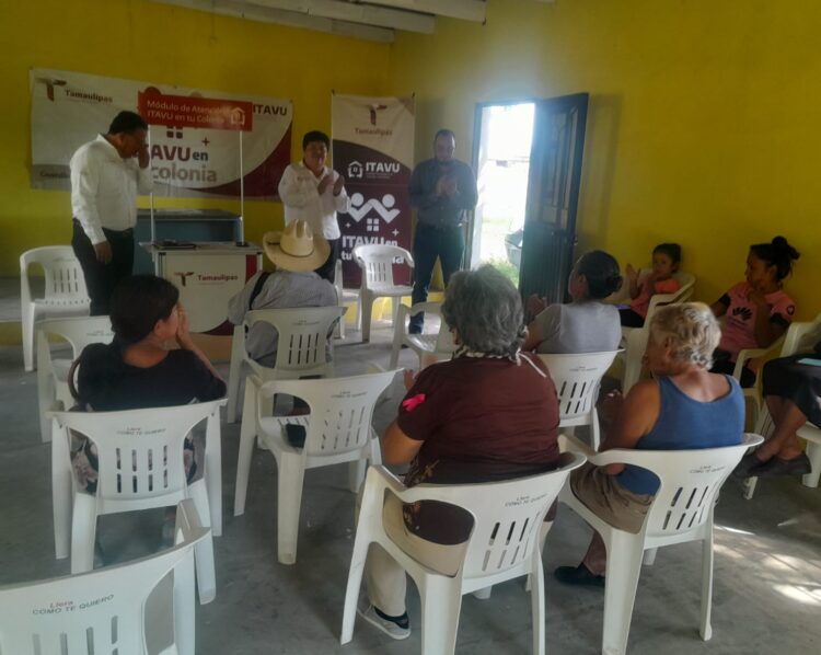 Brinda ITAVU certeza jurídica a familias de Llera
