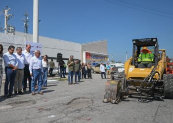 Ruta comercial, prioridad en Plan Emergente de Bacheo en Victoria.