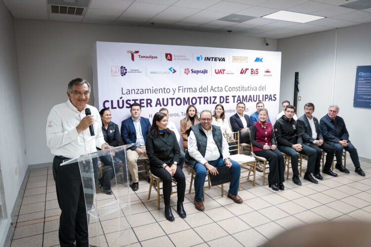 Consolida Tamaulipas su competitividad; lanza Clúster Automotriz