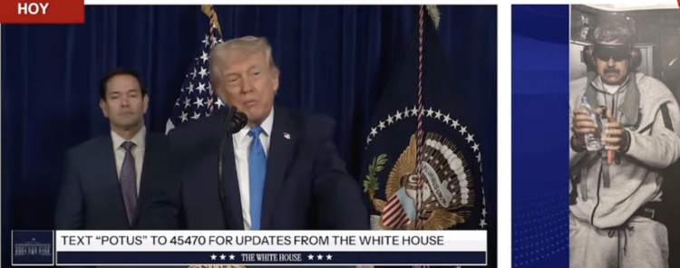 “Vamos a dirigir Venezuela hasta que podamos lograr una transición segura”: Trump
