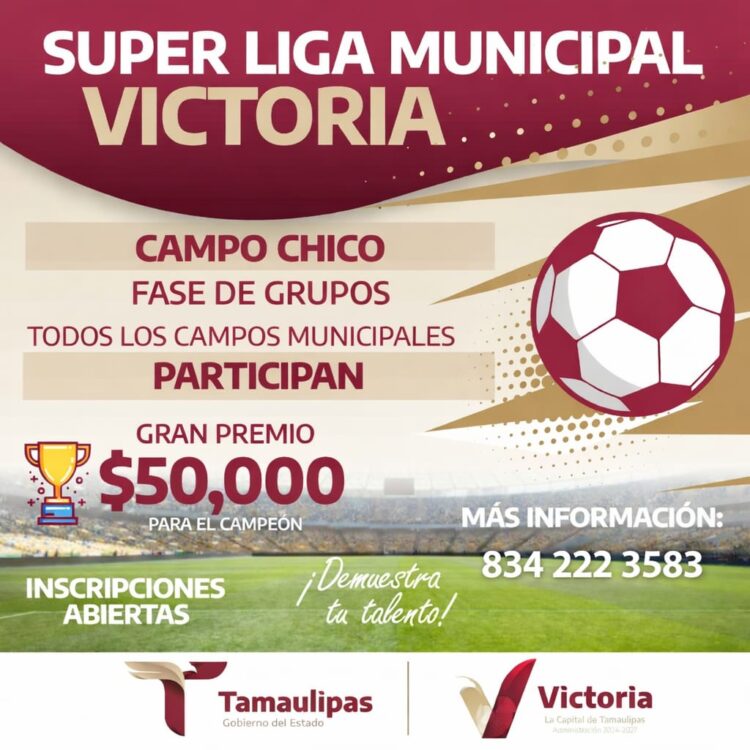 Tendrá Victoria Súper Liga de Fútbol