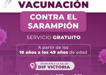 Llega la vacuna contra el Sarampión al DIF Victoria.