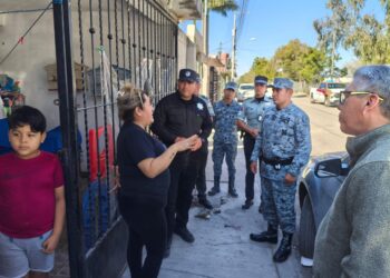 Con recorridos de proximidad, refuerzan Municipio, GN y GE seguridad en Victoria.