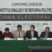Reforma electoral avanza en comisiones; PT y Verde en contra