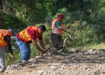 En el río San Marcos conmemoran el Día Mundial del Agua.