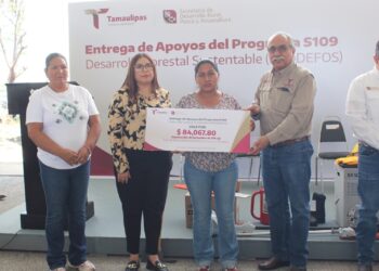 Entrega gobierno estatal apoyos para fortalecer el sector forestal en Tamaulipas