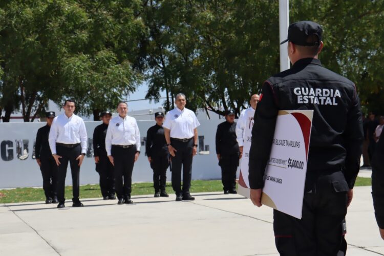 Entrega SSPT incentivos económicos por aseguramiento de 27 armas durante el último mes