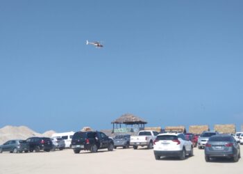 Vigila Agrupamiento Aéreo de la Guardia Estatal  Playa Miramar