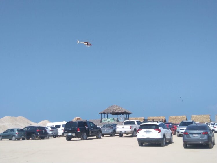 Vigila Agrupamiento Aéreo de la Guardia Estatal  Playa Miramar