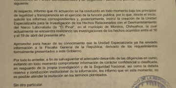 Se abstiene Maru de asistir al senado.