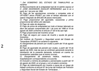 INDEMNIZACION MILLONARIA….. Su esposo murió de COVID en 2020. Hoy demanda al Instituto Electoral de Tamaulipas.